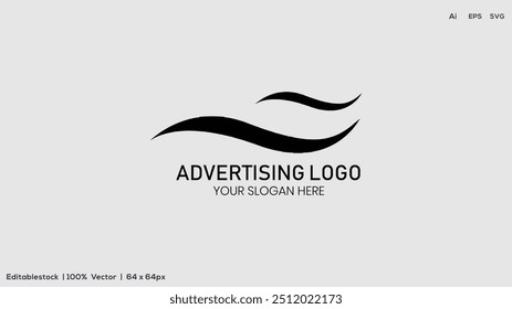 Advertising logo design template vector illustration. Elegant floral natural botanical blossom bouquet