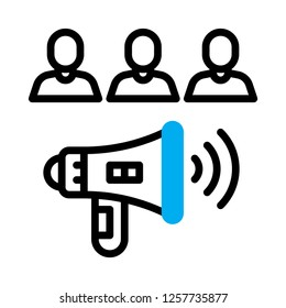 Advertising marketing icon