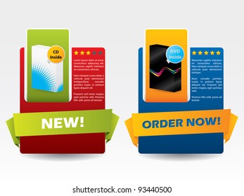 Advertising material for boxed products with user rating