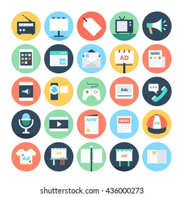 Advertising And Media Vector Icons 1