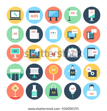 Advertising and Media Vector Icons 4