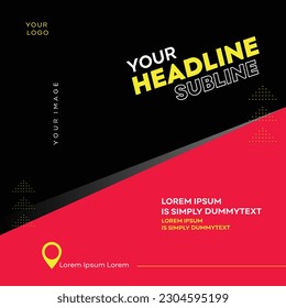 Advertising Mockup Template,  Social Media Digital Post Vector Layered, Promotional Product Flyer, Electronics, Fashion, Gadgets etc