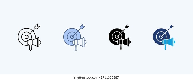Advertising Multiple Icon Illustration Vector