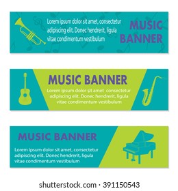 Advertising musical banners