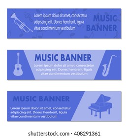 Advertising musical banners