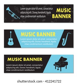 Advertising musical banners