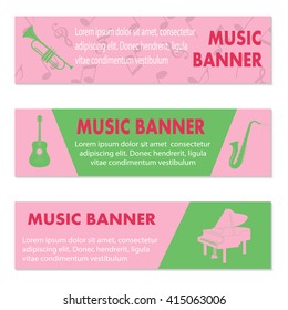 Advertising musical banners
