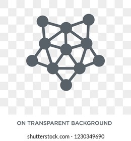 advertising networks icon. Trendy flat vector advertising networks icon on transparent background from general  collection. 