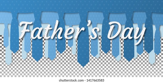 Advertising poster or banner Father's Day. Vector illustration.