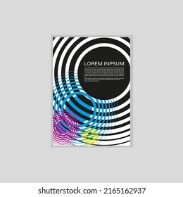 Advertising poster dynamic circle design