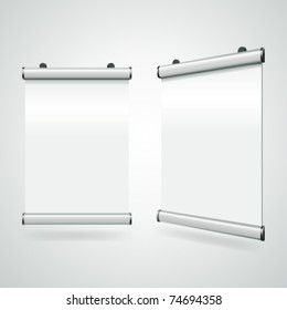 Advertising poster for hanging vector illustration