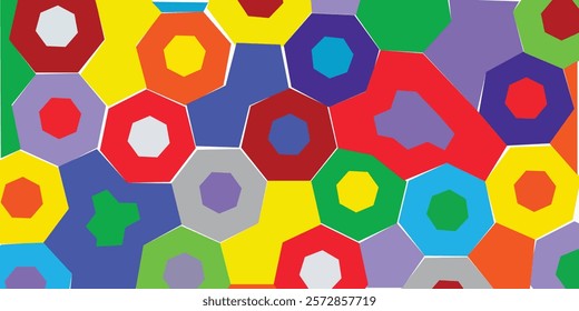 Advertising - product photo of polygon pattern for kids, background pattern