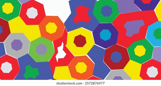 Advertising - product photo of polygon pattern for kids, background pattern
