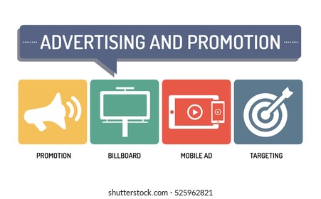 ADVERTISING AND PROMOTION - ICON SET