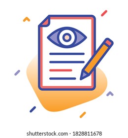 
Werbebericht, Eindrucksbericht, Marketing, Bericht über vollständig editierbare Vektorsymbole
