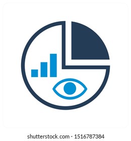 advertising report and other icon concept