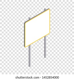 Advertising sign icon. Isometric 3d illustration of advertising sign vector icon for web