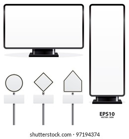 advertising sign vector