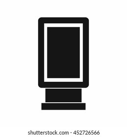 Advertising signs icon in simple style. Marketing symbol isolated vector illustration