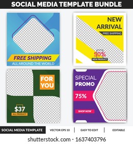 Advertising Social Media template. Can use for advertisement, social media post, web design, gift card, coupon, flyer, poster, and promotion.