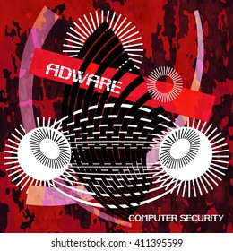 Advertising software.
Poster showing a negative impact on the safety of your computer.
