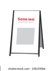 Advertising stand svg