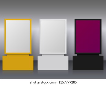Advertising stand mockup.