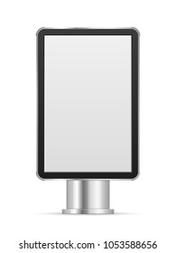 Advertising stand on a white background. Vector illustration.