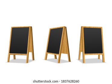 Advertising stands on a white background. Vector illustration.