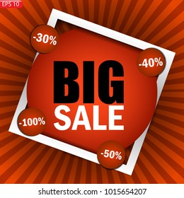 Advertising sticker, sale, purchase