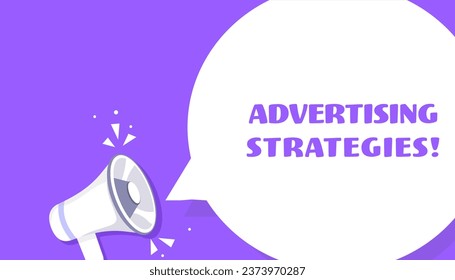 Advertising strategies icon. Pop art style. Speech bubble. Advertising strategies sign. Icon for Business and Advertising. Vector icon