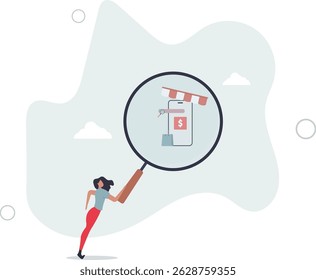 advertising strategy. Digital marketing and communication concept. character life .