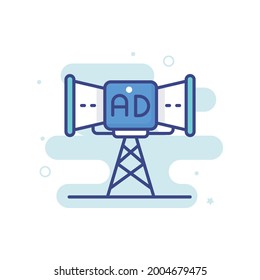 Advertising Submission vector icon style illustration. EPS 10 file Marketing and advertising symbol