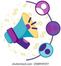 Advertising target audience, campaign illustrations and brand promotions