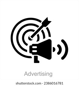 Advertising and target icon concept