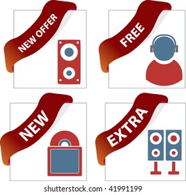 plantillas de publicidad. vector