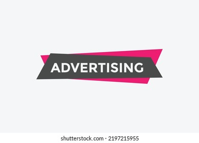 Advertising text button. speech bubble. Advertising Colorful web banner. vector illustration
