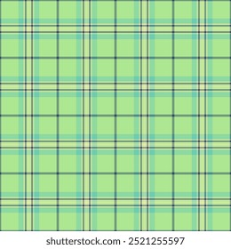 Advertising textile seamless vector, repeatable patterns fabric tartan plaid. Greeting card pattern check texture background in green and pastel colors palette.