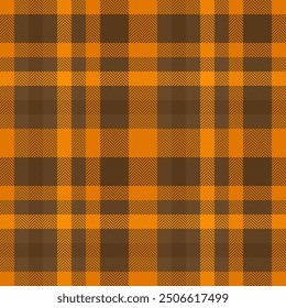 Advertising textile vector pattern, mesh tartan check background. Jersey seamless texture plaid fabric in orange and bright colors.