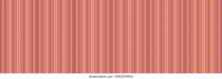 Advertising texture background stripe, independence day textile fabric seamless. Designer pattern vertical lines vector in red and orange colors palette.