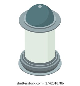 Advertising tower icon. Isometric of advertising tower vector icon for web design isolated on white background