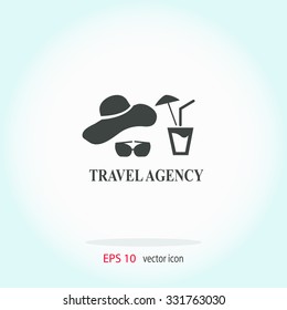 Advertising for a travel agency - template for print.