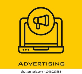 Advertising Vector icon