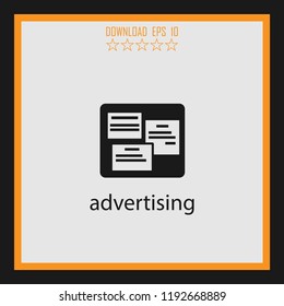 advertising vector icon