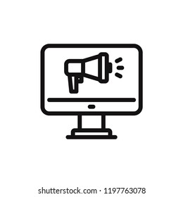 Advertising vector icon