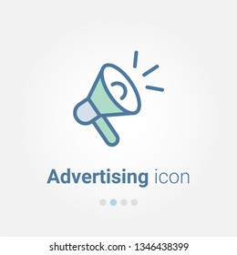 Advertising vector icon