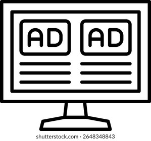 Icono de Vector publicitario. Se puede utilizar para aplicaciones de impresión, móviles y de Web.