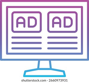 Icono de Vector publicitario. Se puede utilizar para aplicaciones de impresión, móviles y de Web.