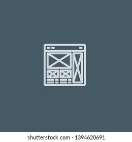 Advertising vector icon. Advertising concept stroke symbol design. Thin graphic elements vector illustration, outline pattern for your web site design, logo, UI. EPS 10.