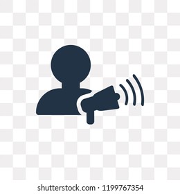Advertising vector icon isolated on transparent background, Advertising transparency concept can be used web and mobile